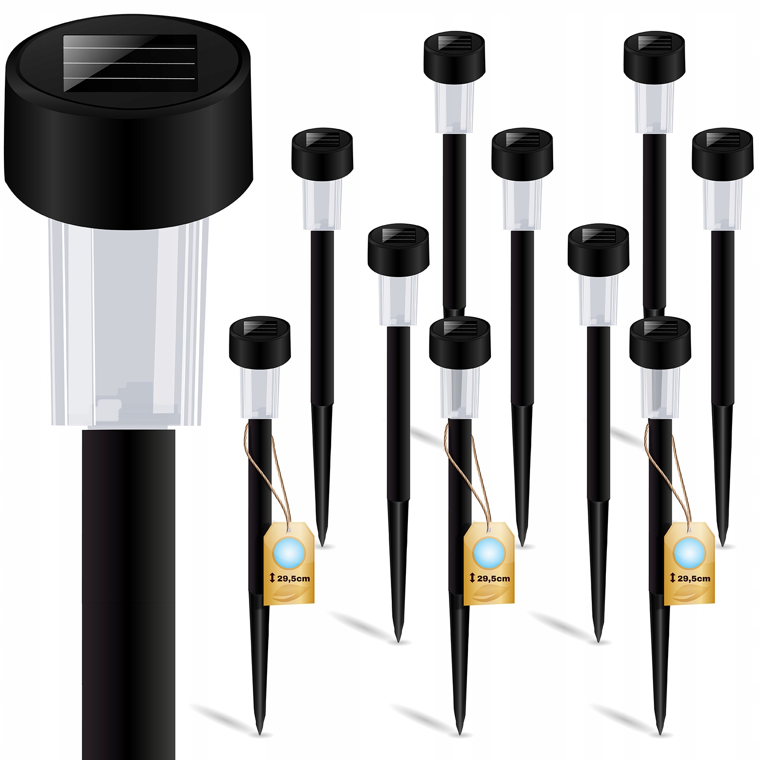 

10x Lampa Ogrodowa Solarna Led Wbijana Gruntowa