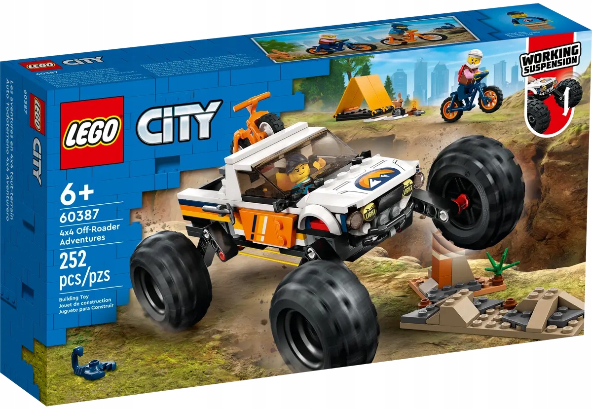 Lego – Dobrodružství S Terénním Autem S Pohonem 4X4, Sada 60387