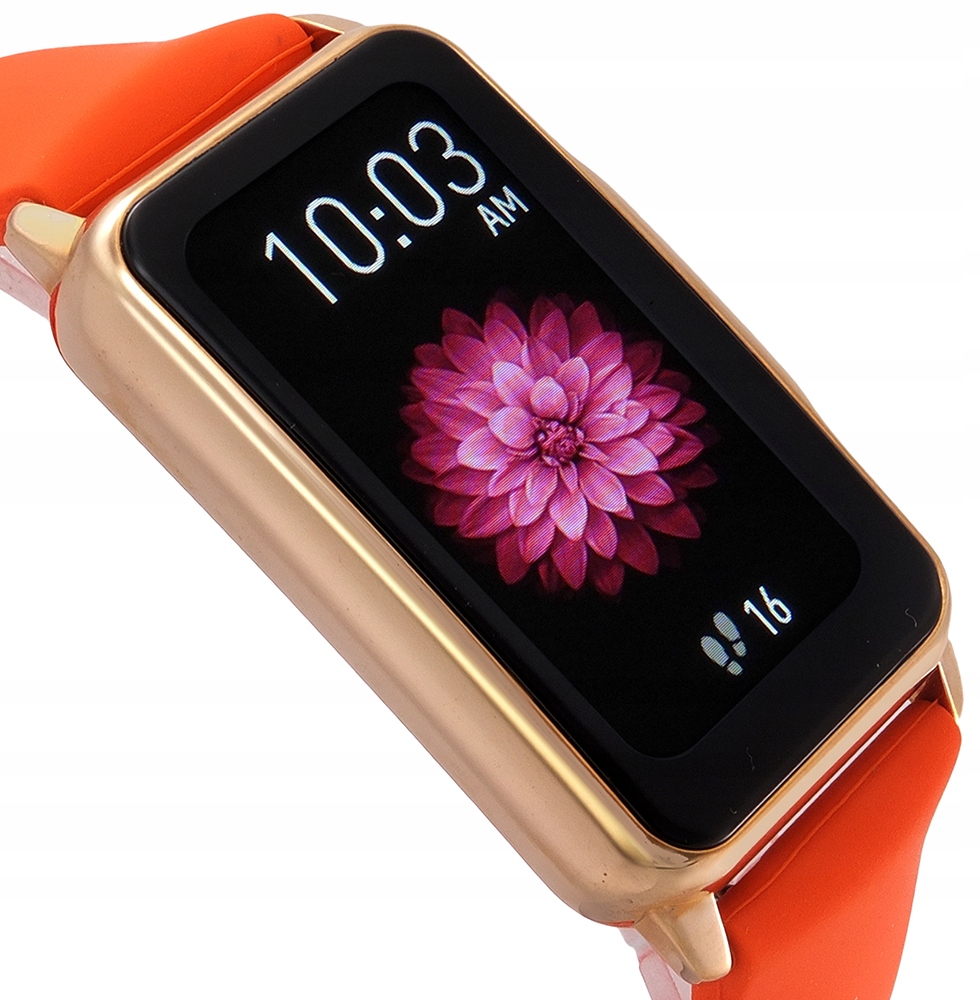 Rubicon SMARTWATCH RNCF04 POMARŃCZOWY SILKON Model inny