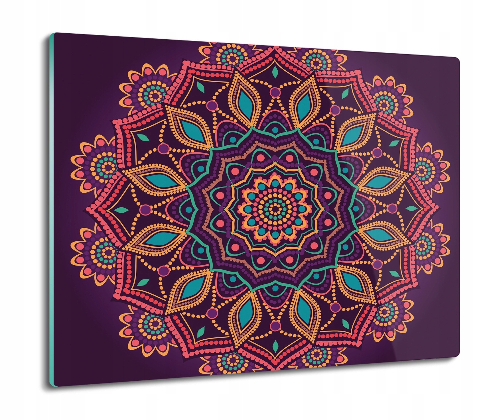 

Rozeta mandala wzór 60x52 deska nowoczesna szklana