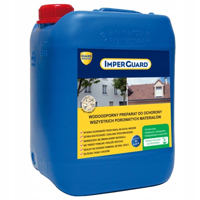 Impregnát proti vlhkosti na stěny fasád střech 5L vodotěsný Imperguard