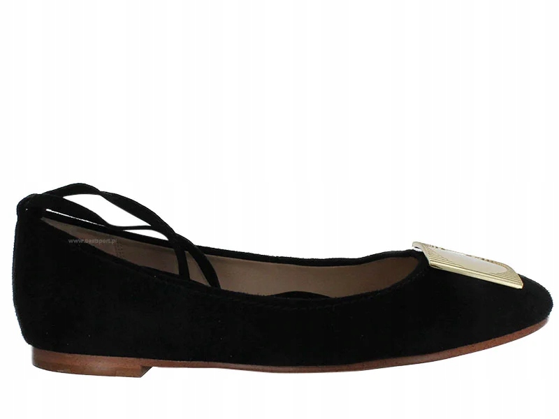 Clarks Dámské baleríny Grace Marion velikost 37 černá semišová kůže