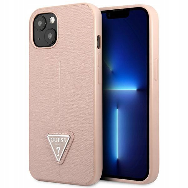 Pouzdro Guess GUHCP14MPSATLP pro iPhone 14 Plus růžové