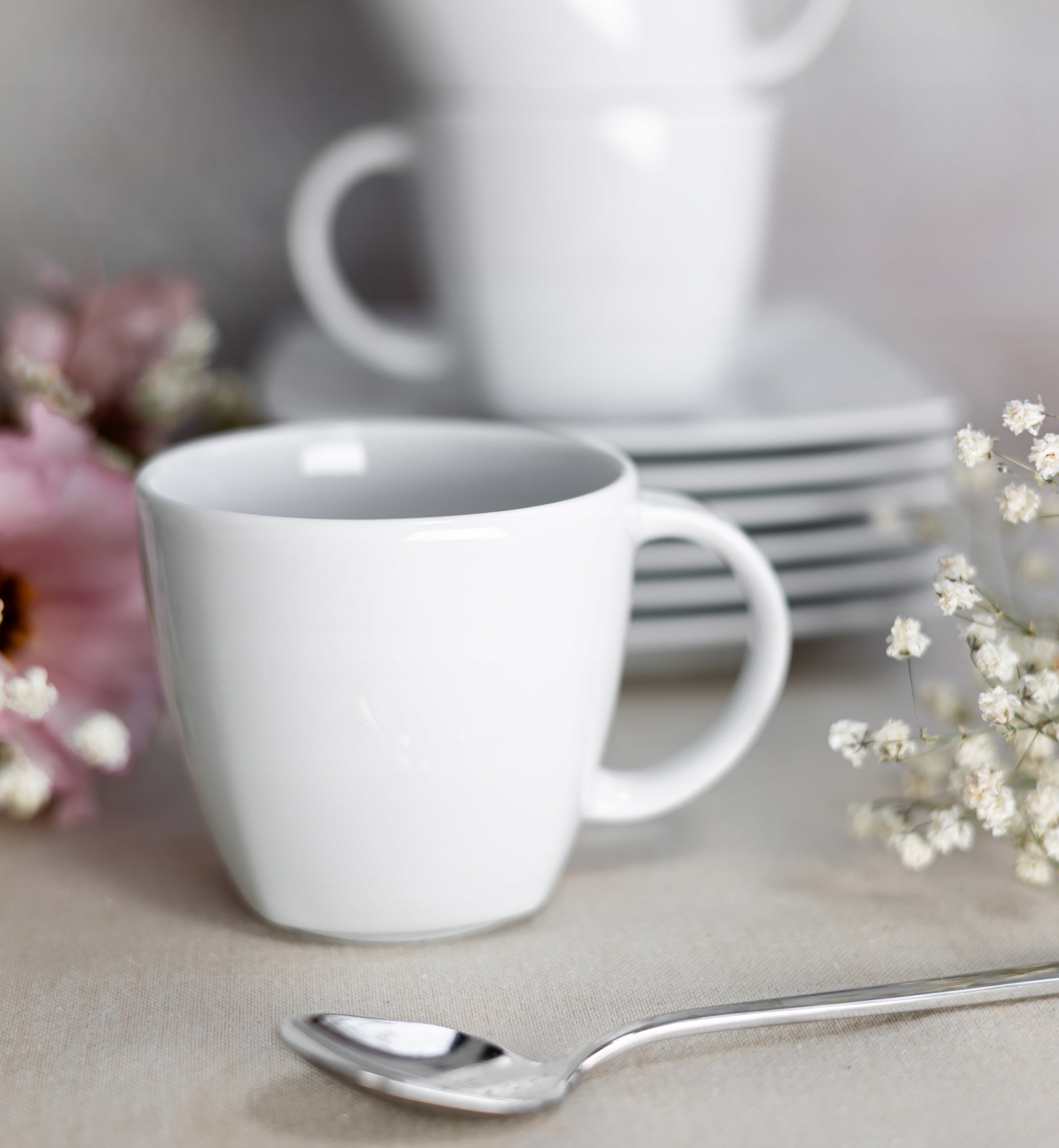 Lubiana Victoria Komplet 30 Szt Filiżanka 200 ML Spodek Polska Porcelana