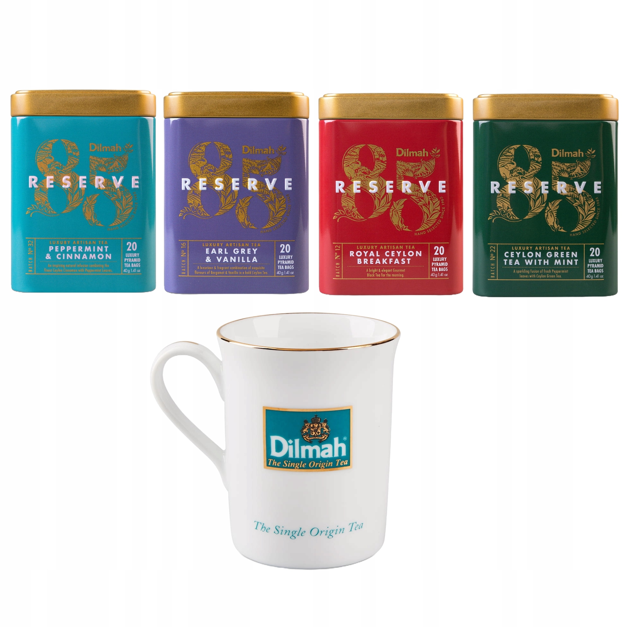 dla Nauczyciela na Zakończenie Roku Zestaw Herbat Dilmah Kubek