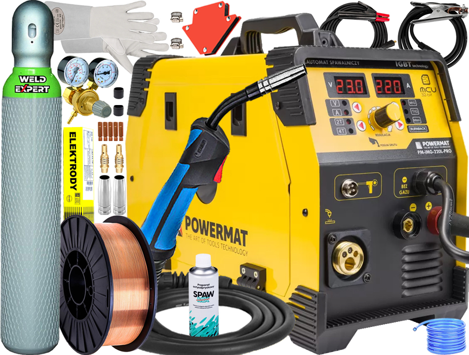 SPAWARKA MIGOMAT POWERMAT 220L PRO MMA TIG 3W1