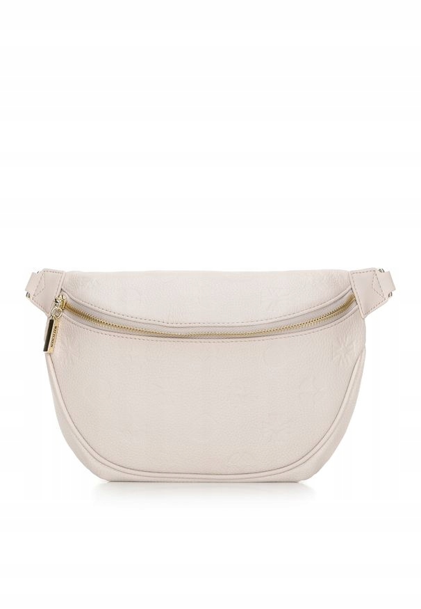 Wittchen Elegance dámská kožená taška s monogramem, krémová