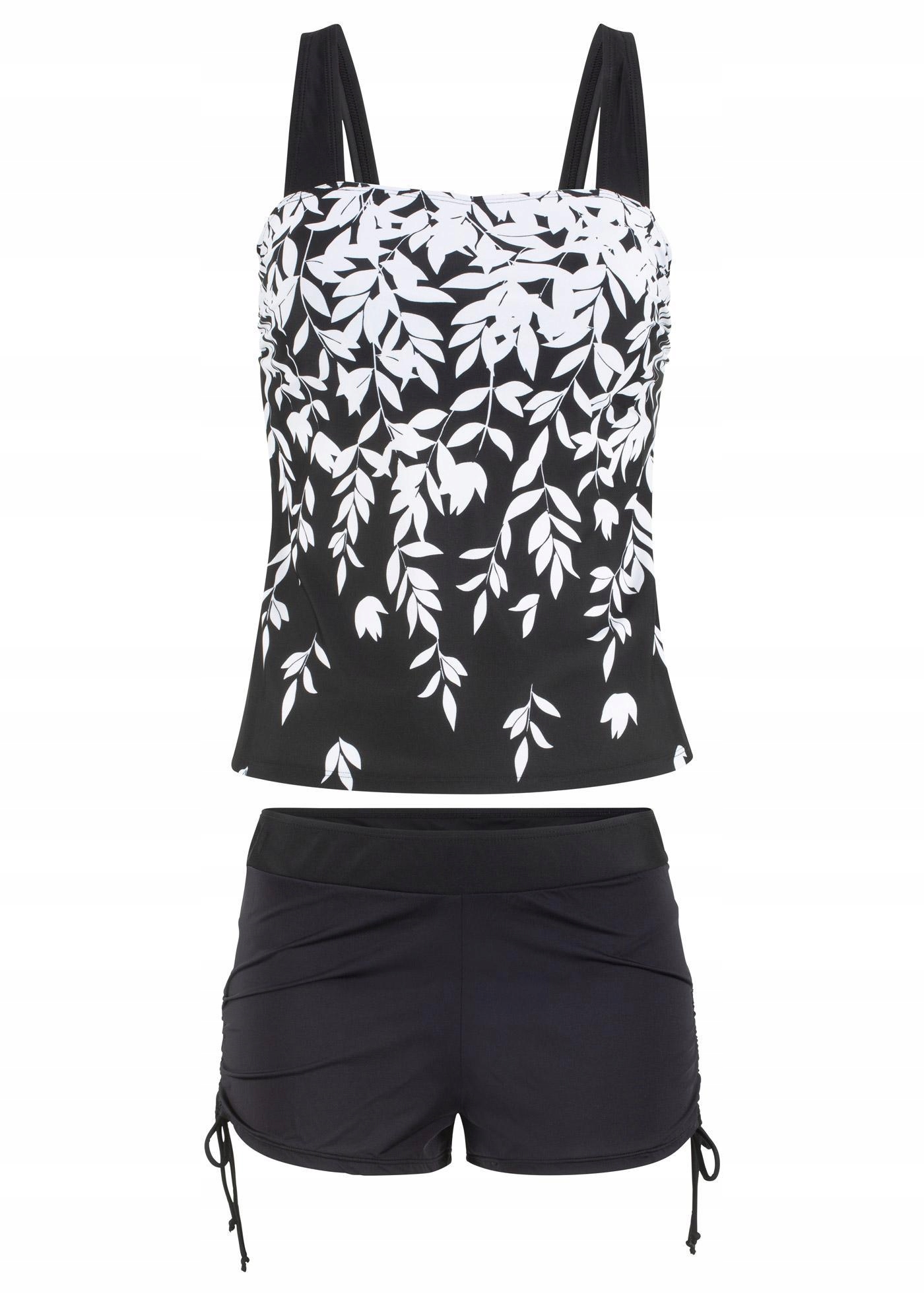 BPC CZARNE TANKINI Z WZOREM I SZORTAMI 40 13825330309 Allegro.pl
