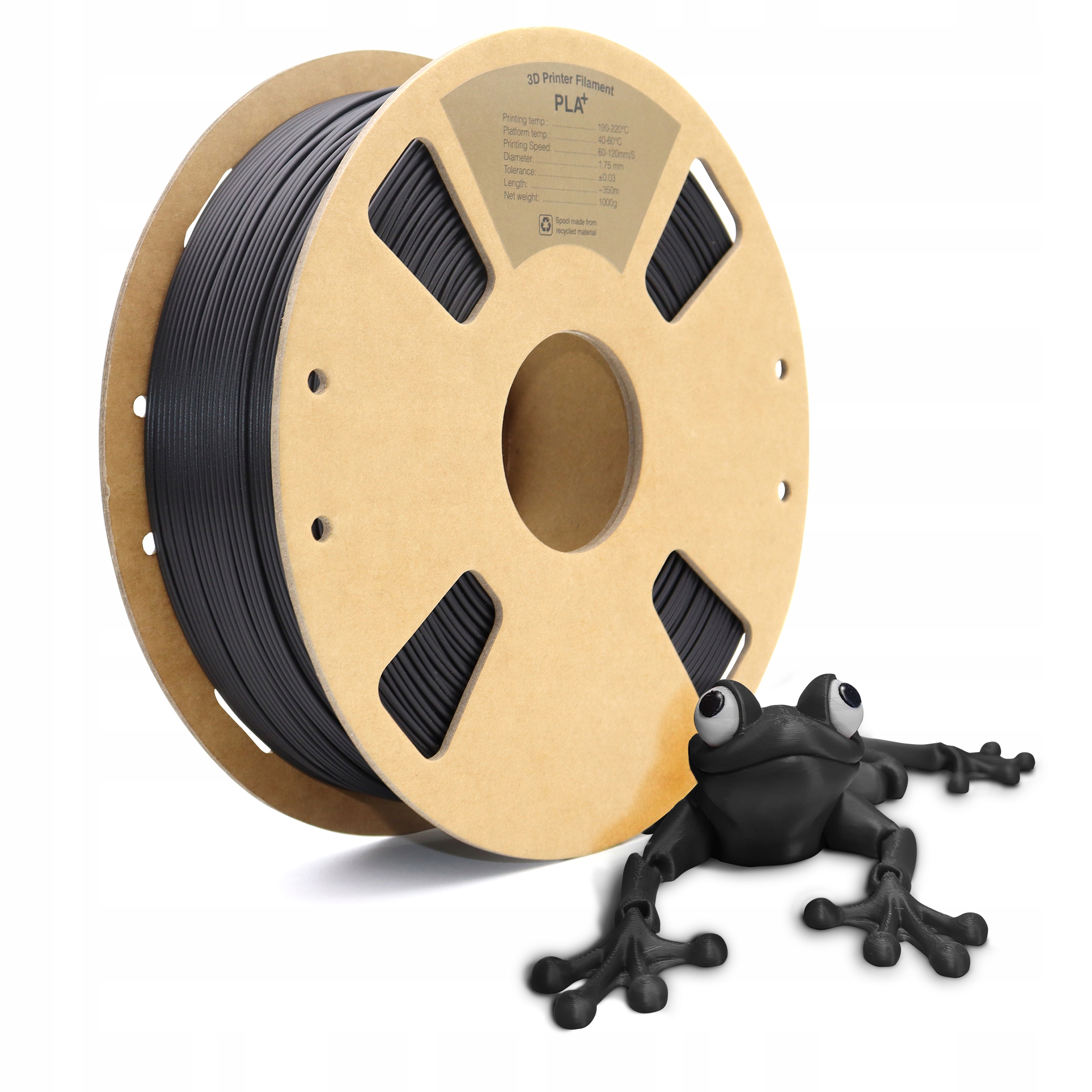 Filament PLA+ Pro czarny BLACK premium 1,75mm 1kg PRINDANO Kod producenta Filament-PLA-czarny-black-PRO-PRINDANO