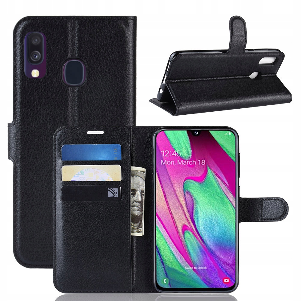

Etui Portfel Litchi, Case Do Samsung Galaxy A40