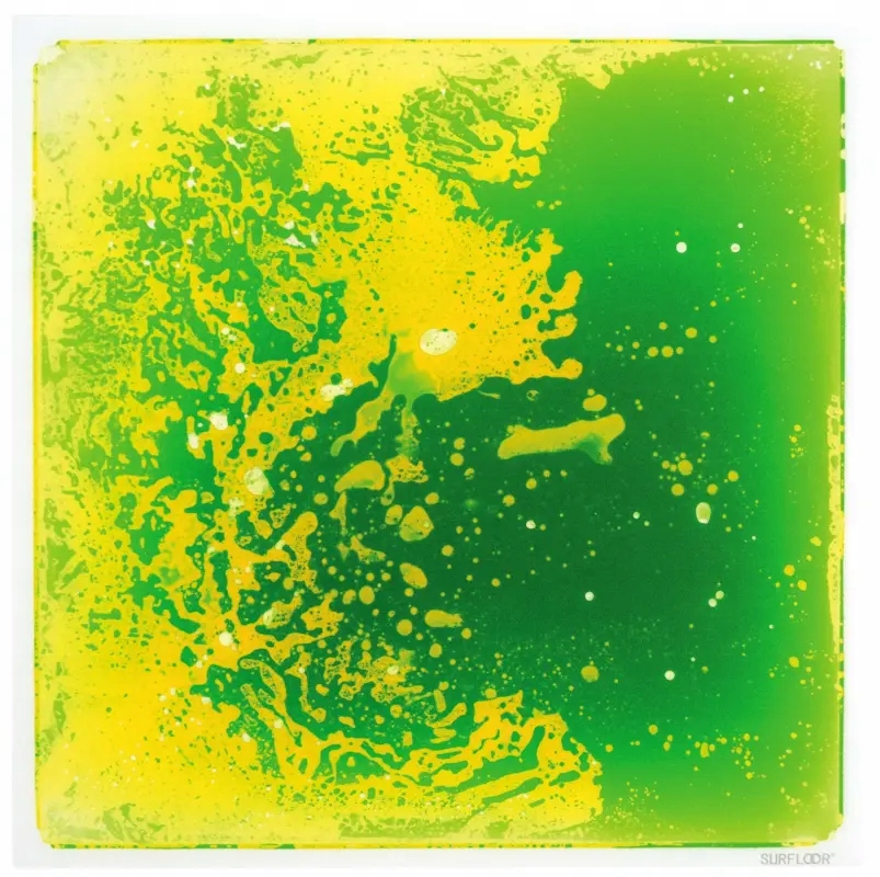 Sensoryczna płytka podłogowa 50x50cm green/yellow