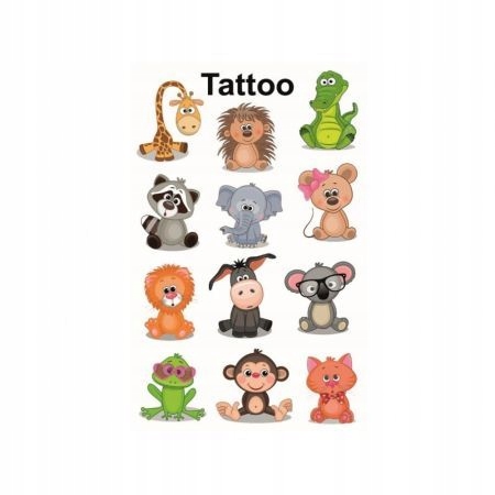 

Tatuaże Wodoodporne Dla Dzieci Zwierzęta