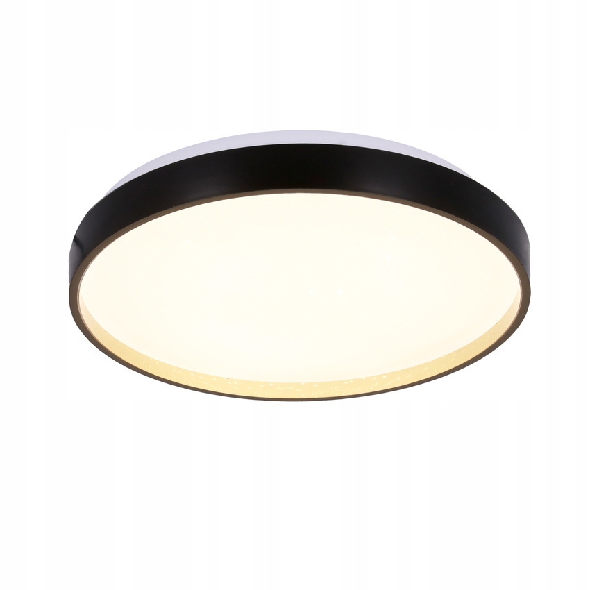 Candellux Florida lampa sufitowa plafon czarno złoty biały 18w led 33 cm