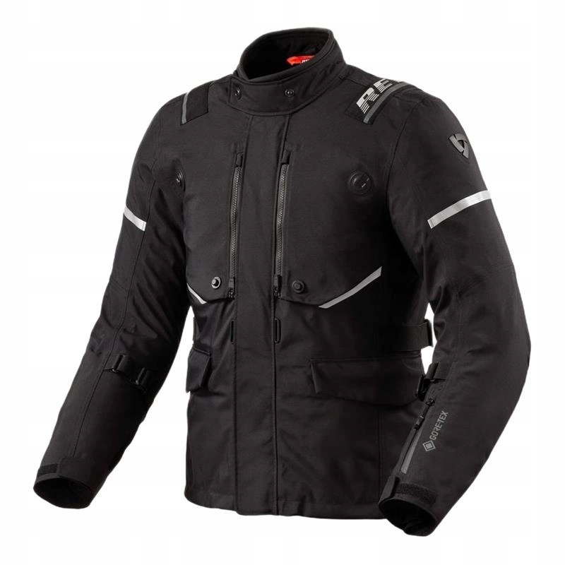 Textilná motocyklová bunda Revit Vertical Gtx Black/silver čierna strieborná