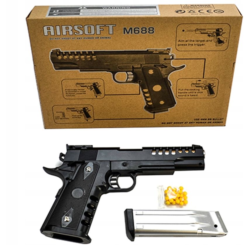 

Metalowy Pistolet Karabin Na Kulki Colt MPK-688