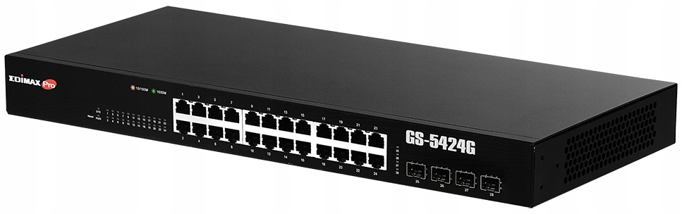 Edimax Pro GS-5424G 24-port-y 4*SFP Gigabit switch Rack szafa Long Range