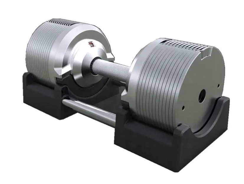 Hantel regulowany 23,5 kg Solidne i Trwałe hantle regulowane Srebrne