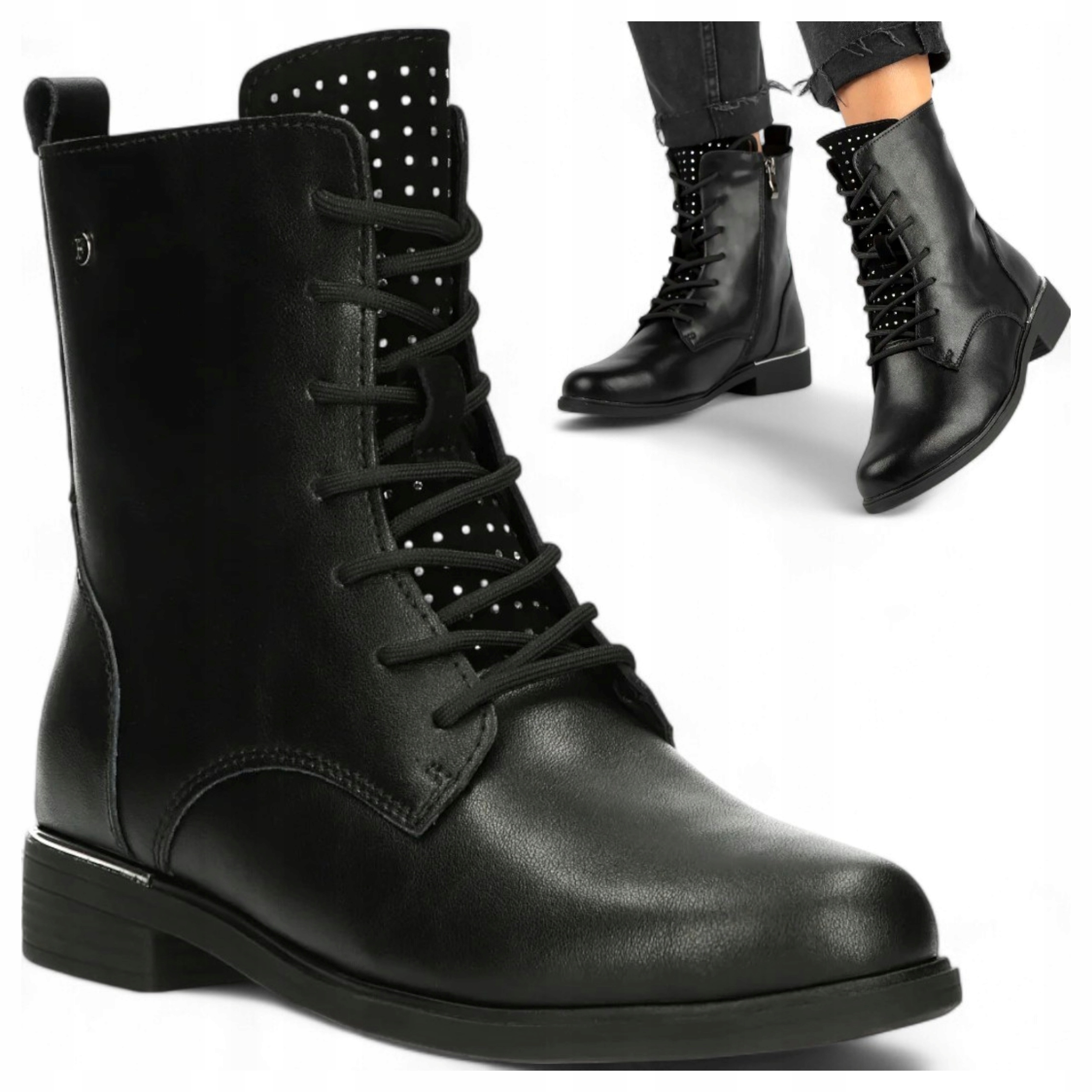 39 Filippo Dámské kotníkové boty ploché Přírodní Kůže Zimní boty módní