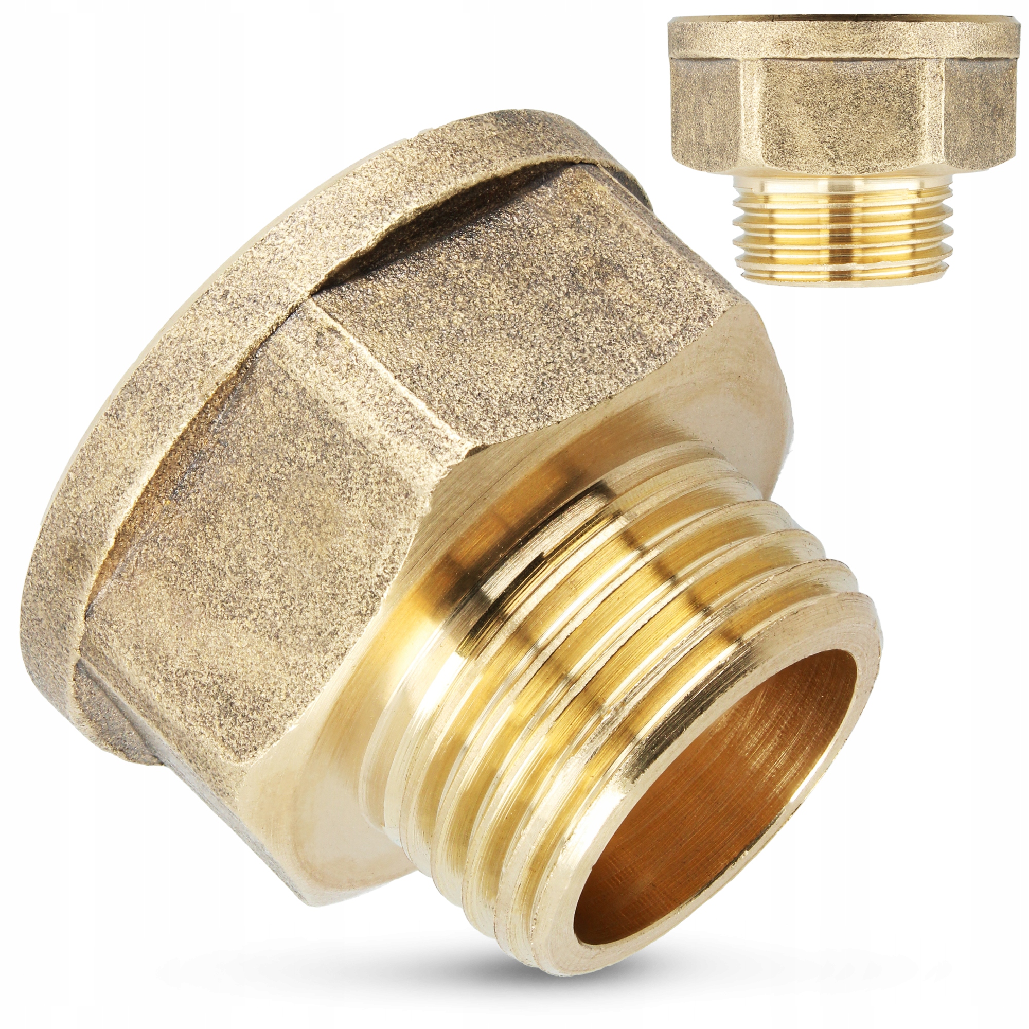 

Złączka mosiężna mufa nypel 1/2x3/4 Gw-gz mosiądz