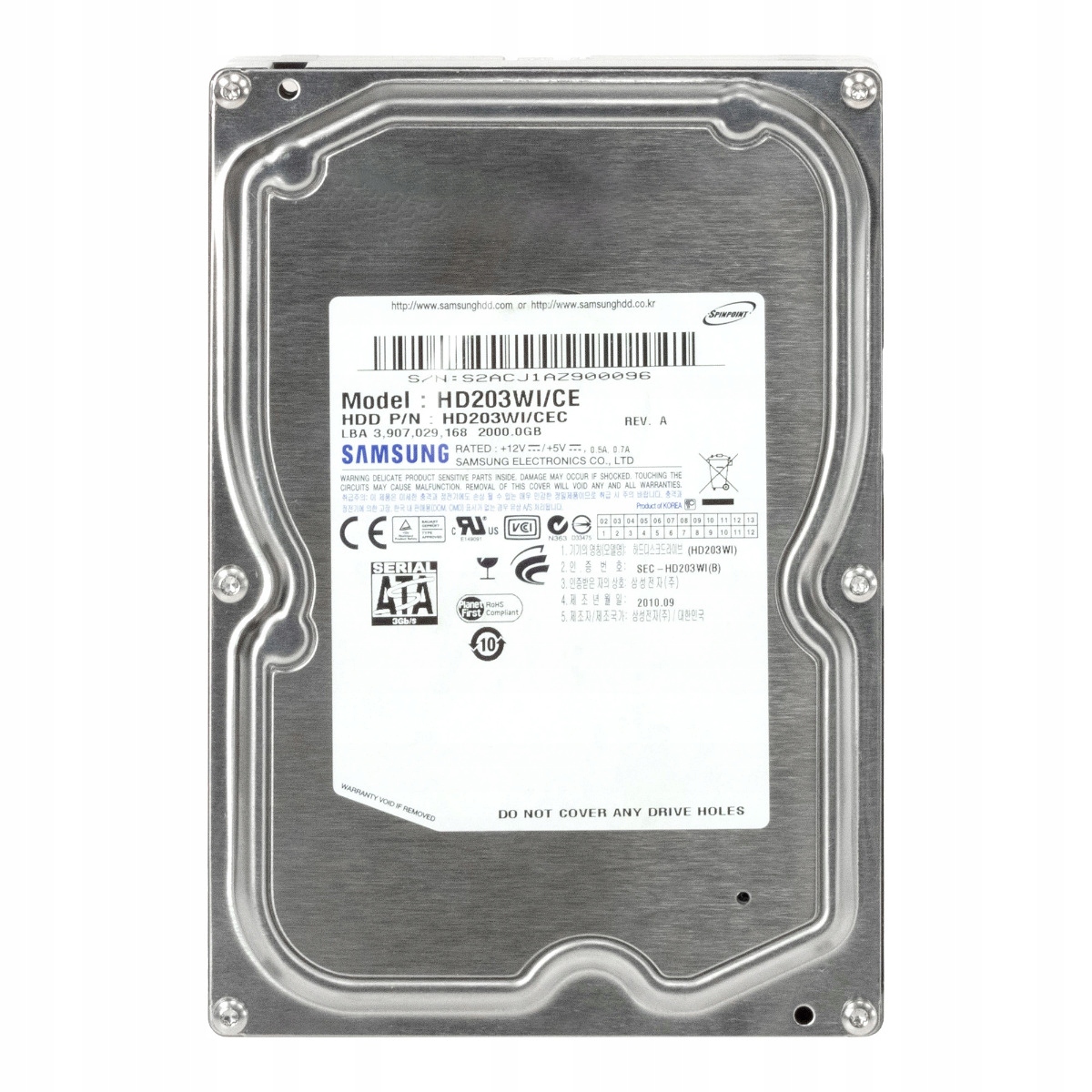 Samsung SpinPoint F3EG 2TB 5.4K 32MB Sata II 3.5'' HD203WI/CE