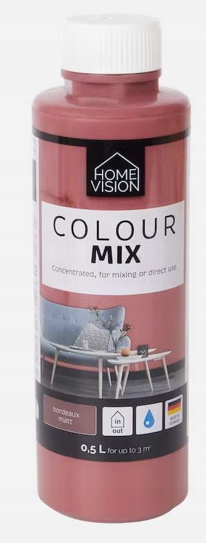 Farba akrylowa 0,5 l odcienie czerwieni mat