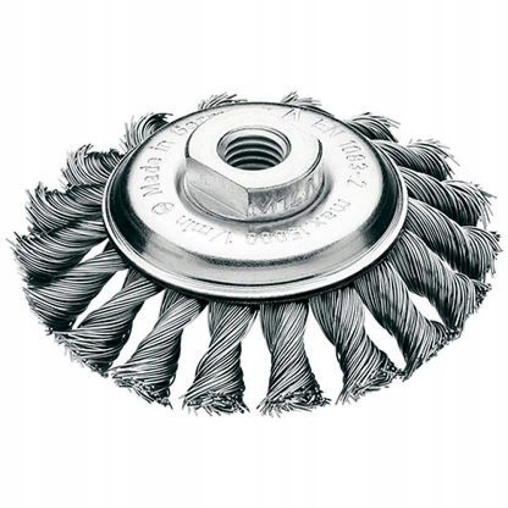 Kartáč kuželovitý ocel 115 x 12 mm, drát 0,5 mm