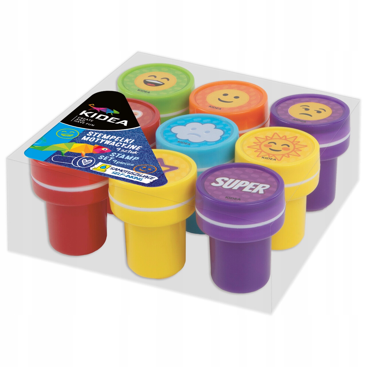 Kidea stempelki motywacyjne pieczątki 9 szt Kod producenta SM9KA