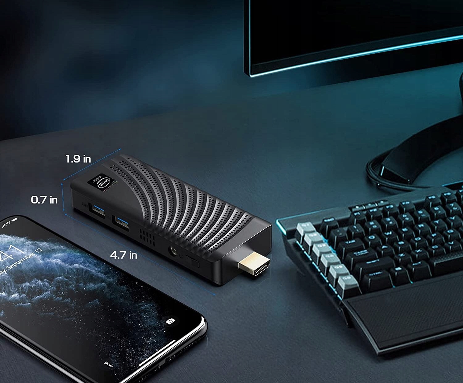 Mini PC T6 PRO 6/128GB Win10 Dual HDMI Stick RJ45 Typ pamięci RAM DDR4