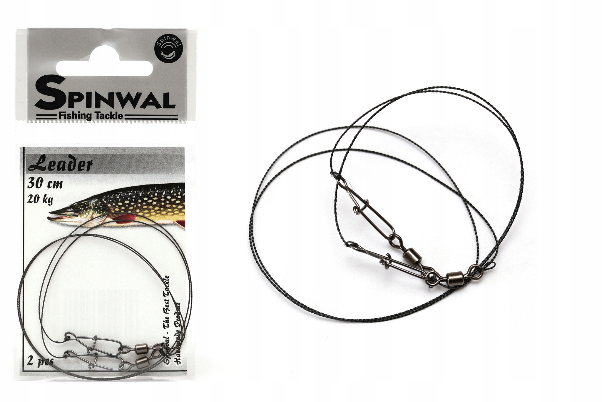 2x Przypon Wolframowy Spinwal 30cm/20kg
