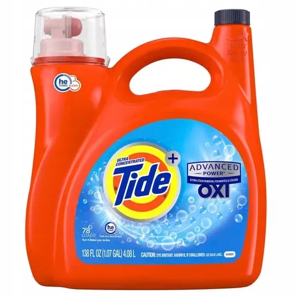 Levně Tide Oxi Advanced Power 4,08 l 78 praní Univerzální gel na praní prádla