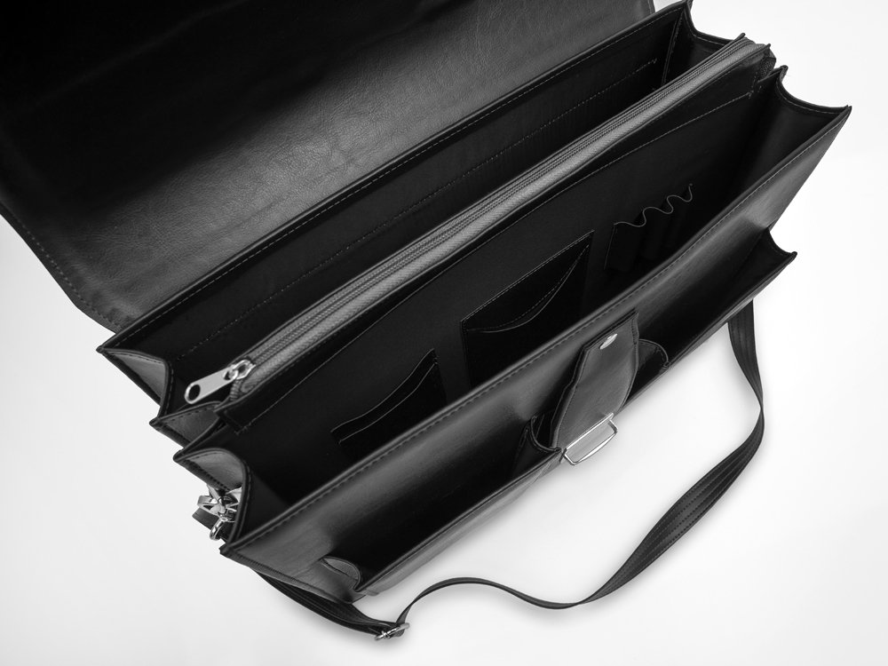 SKÓRZANA AKTÓWKA TECZKA SOLOME BRADFORD CZARNA Materiał dominujący skóra naturalna