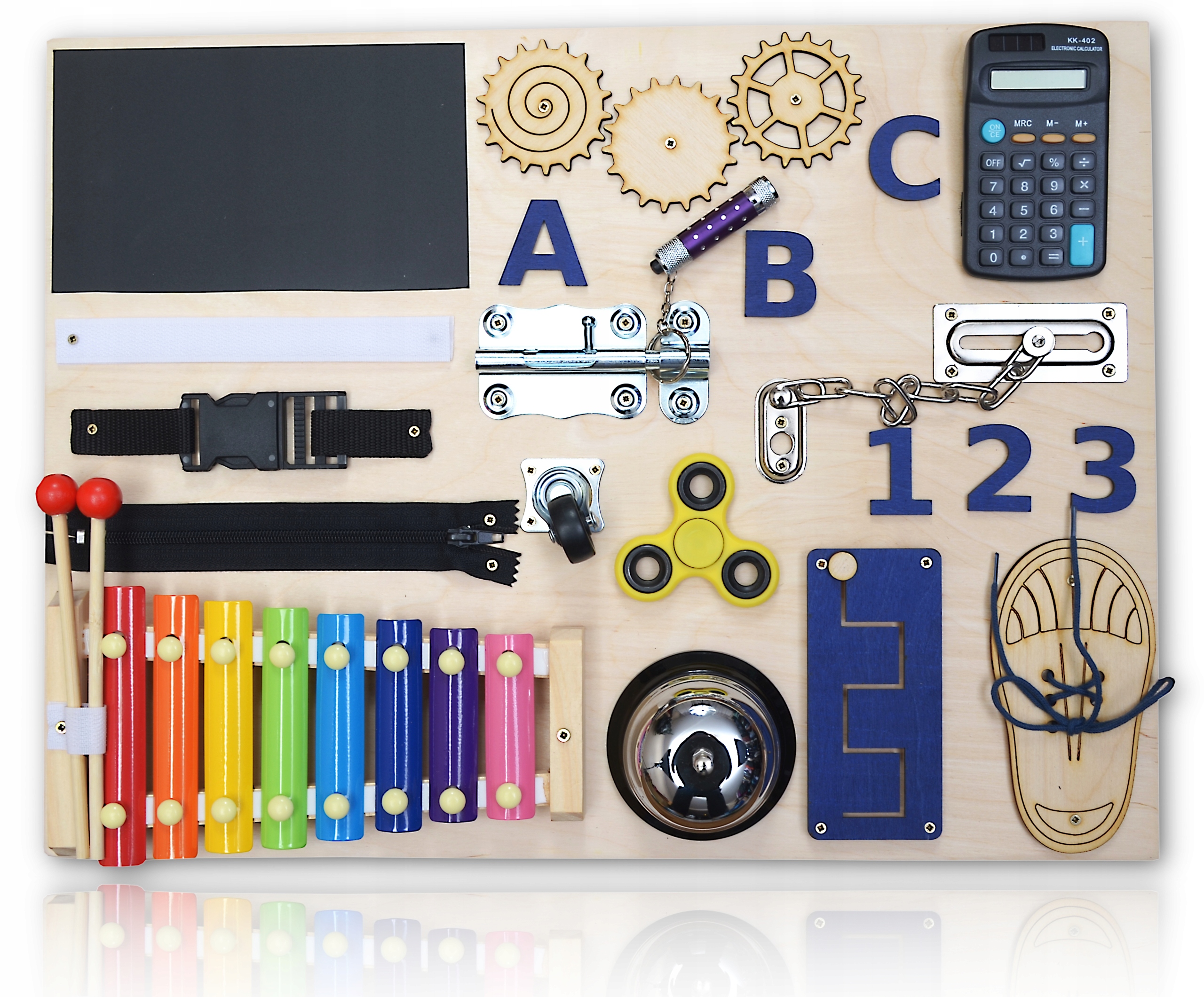 

Tablica Manipulacyjna Sensoryczna Montessori