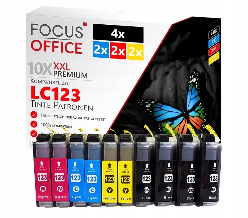 

Tusz do drukarki Brother DCP-J132W DCP-J152W LC123