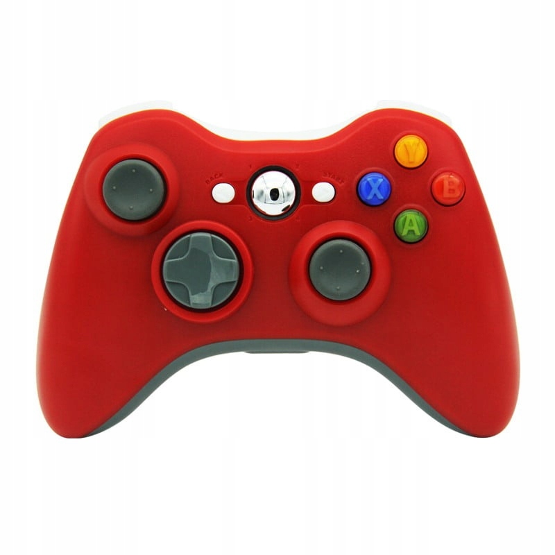 PAD BEZPRZEWODOWY KONTROLER PC XBOX 360 CZERWONY RED Z WIBRACJAMI+ODB.