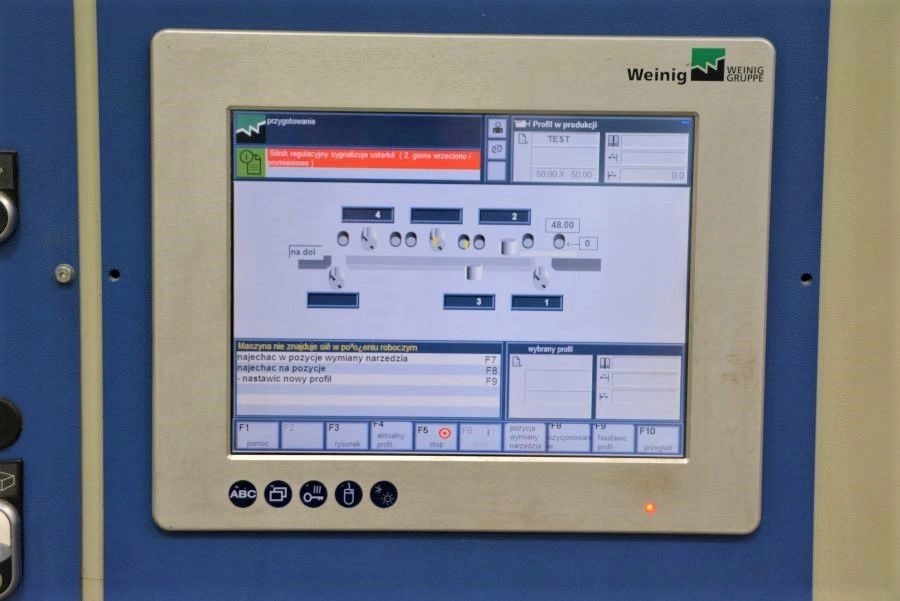 STRUGARKA CZTEROSTRONNA WEINIG UNIMAT 500 - 6 WRZEC. Model UNIMAT 500