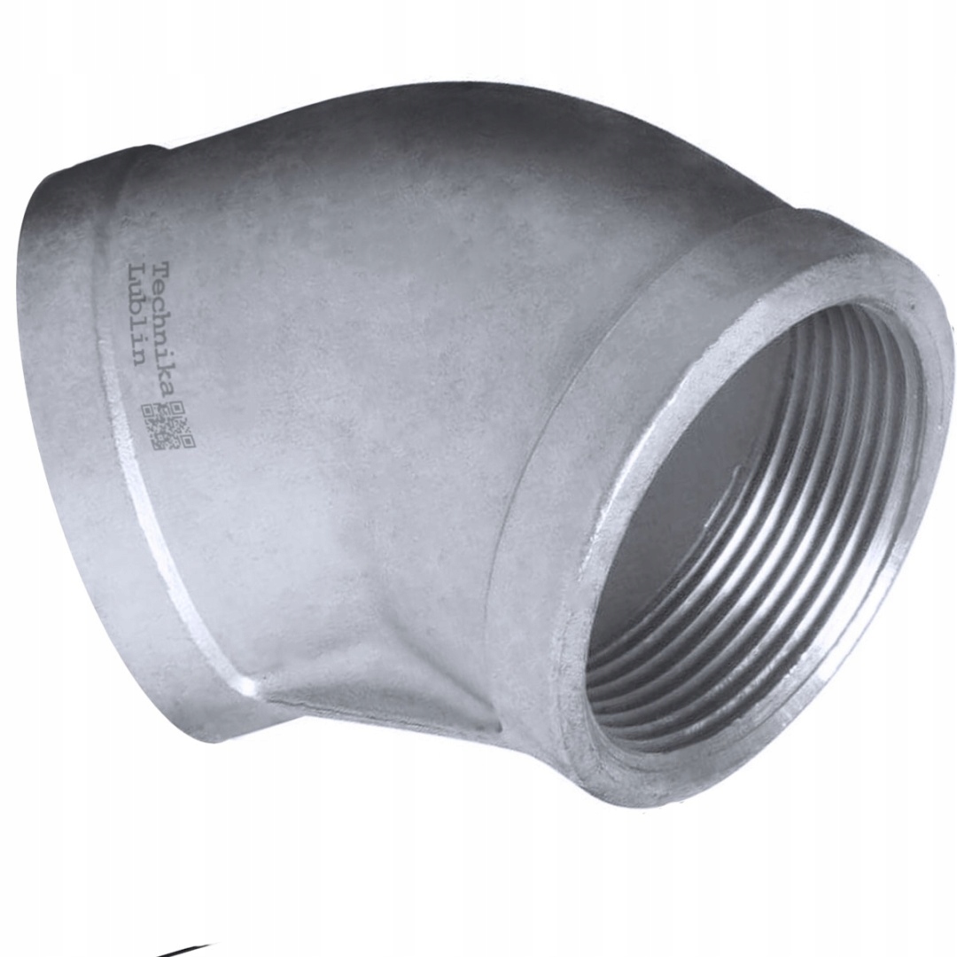 Kolano 3" nierdzewne 45st GW/GW