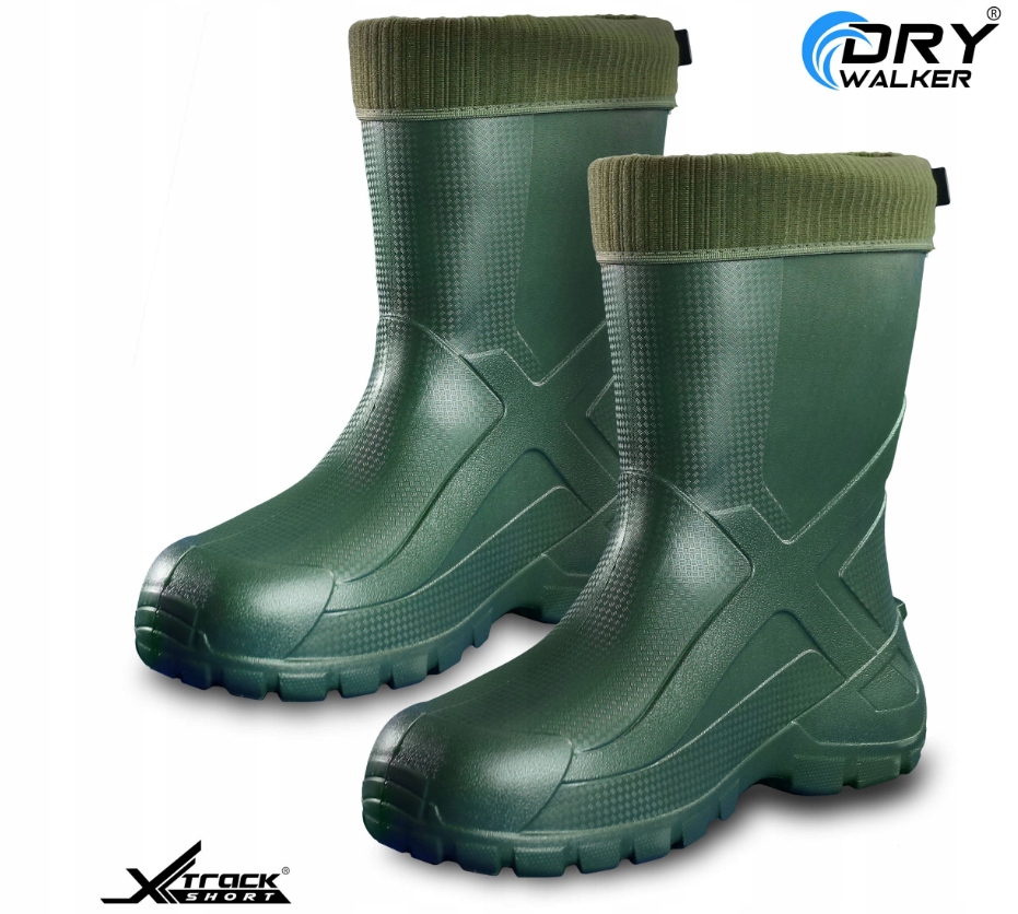 KALOSZE MĘSKIE GUMOWCE lekkie OCIEPLANE piankowe POLSKIE Dry Walker r45 Materiał zewnętrzny pianka EVA