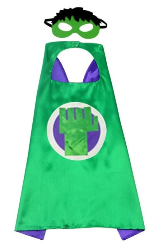 

Hulk Strój Peleryna Maska Przebranie Kostium