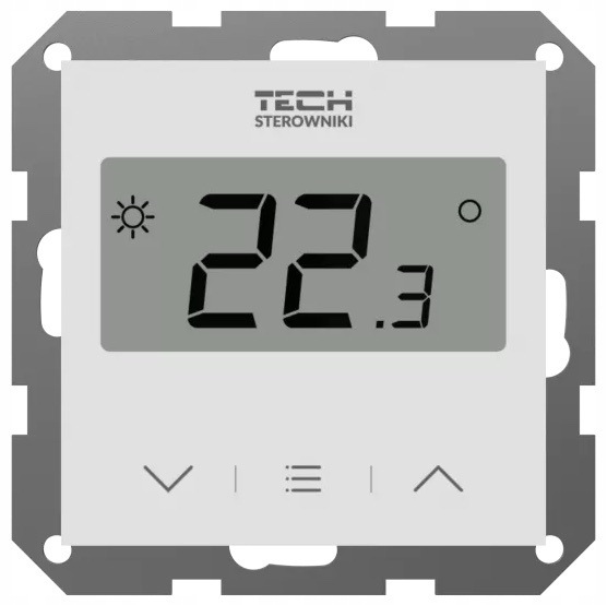 Tech Regulátor Drôtový, Izbový, F-12B, Biely