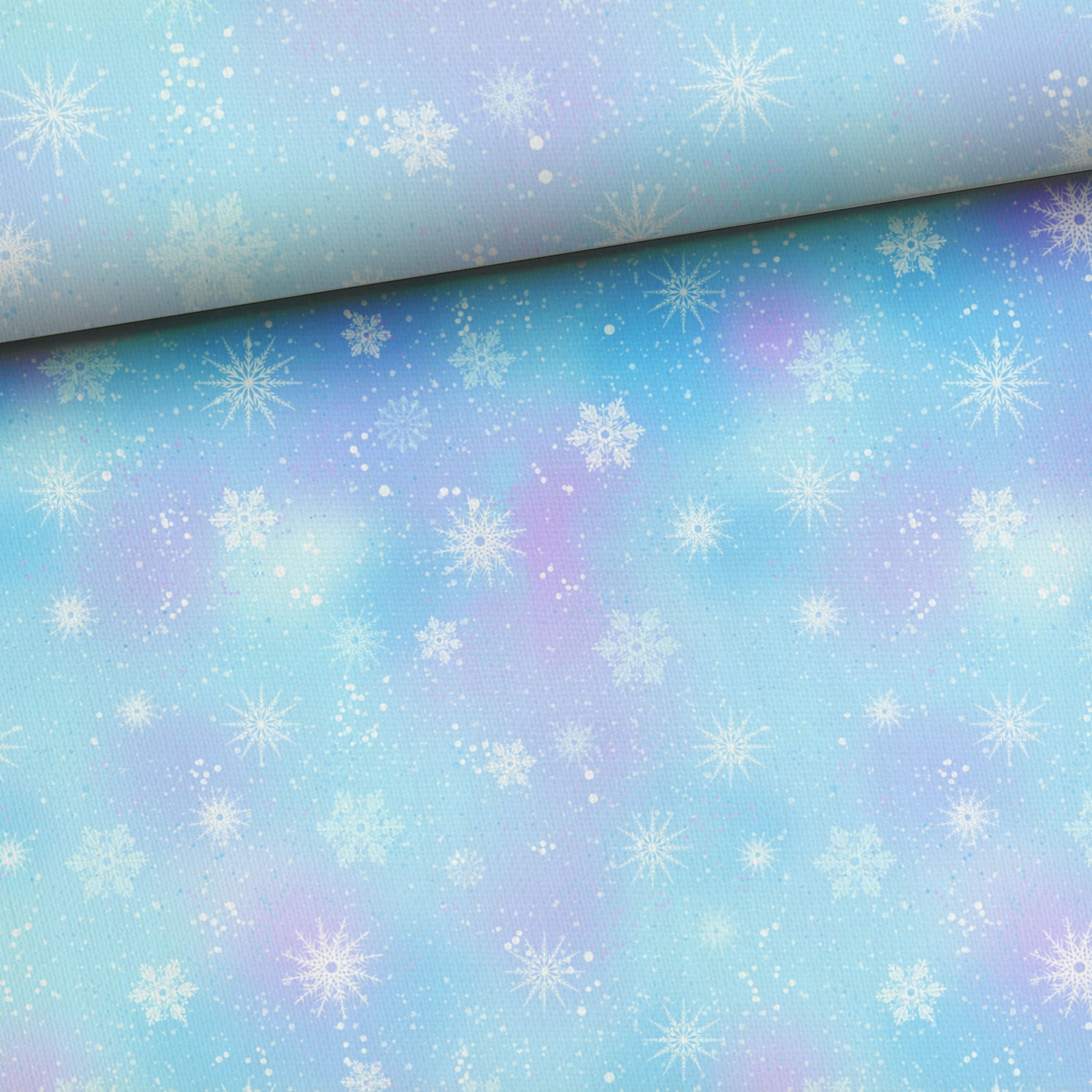 Dresówka pętelka 250g/m2 Lodowe płatki śniegu