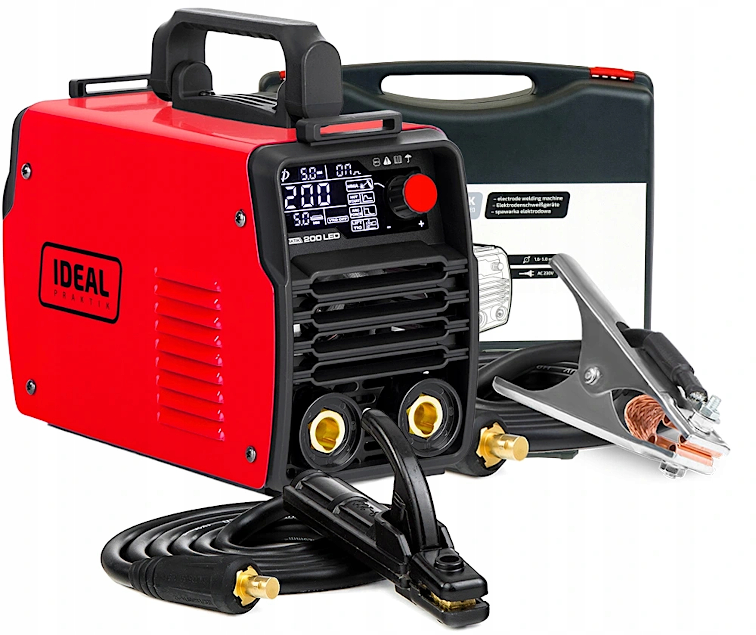 Invertorová Svářečka Ideal Praktik 220 Led Synergy 230V 220A Mma Tig Lift