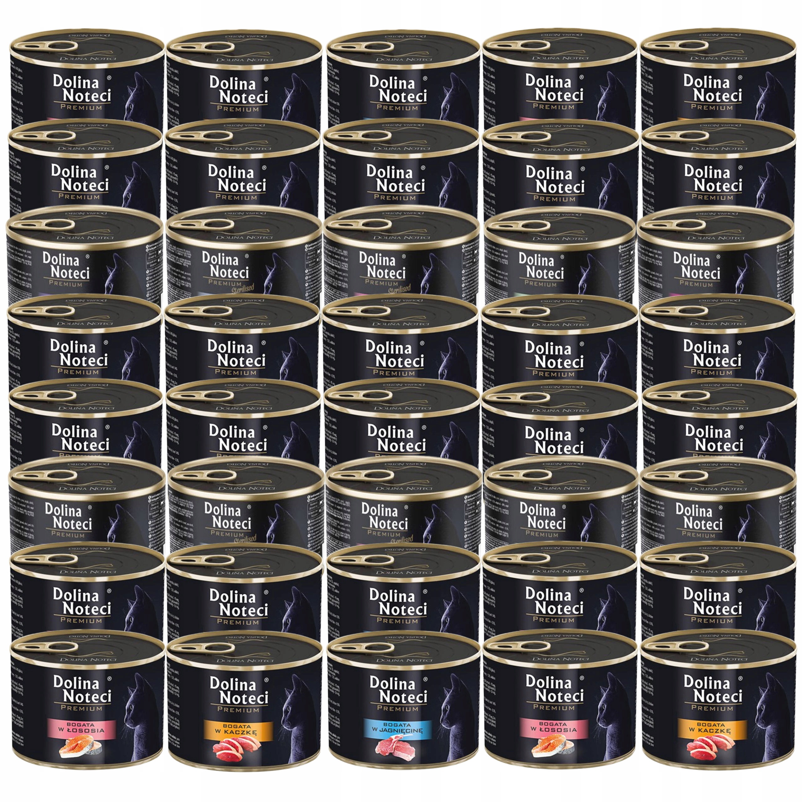 Dolina Noteci Premium Krmivo mokré pro kočky Mix Chutí 40 x 185 g bez obilovin