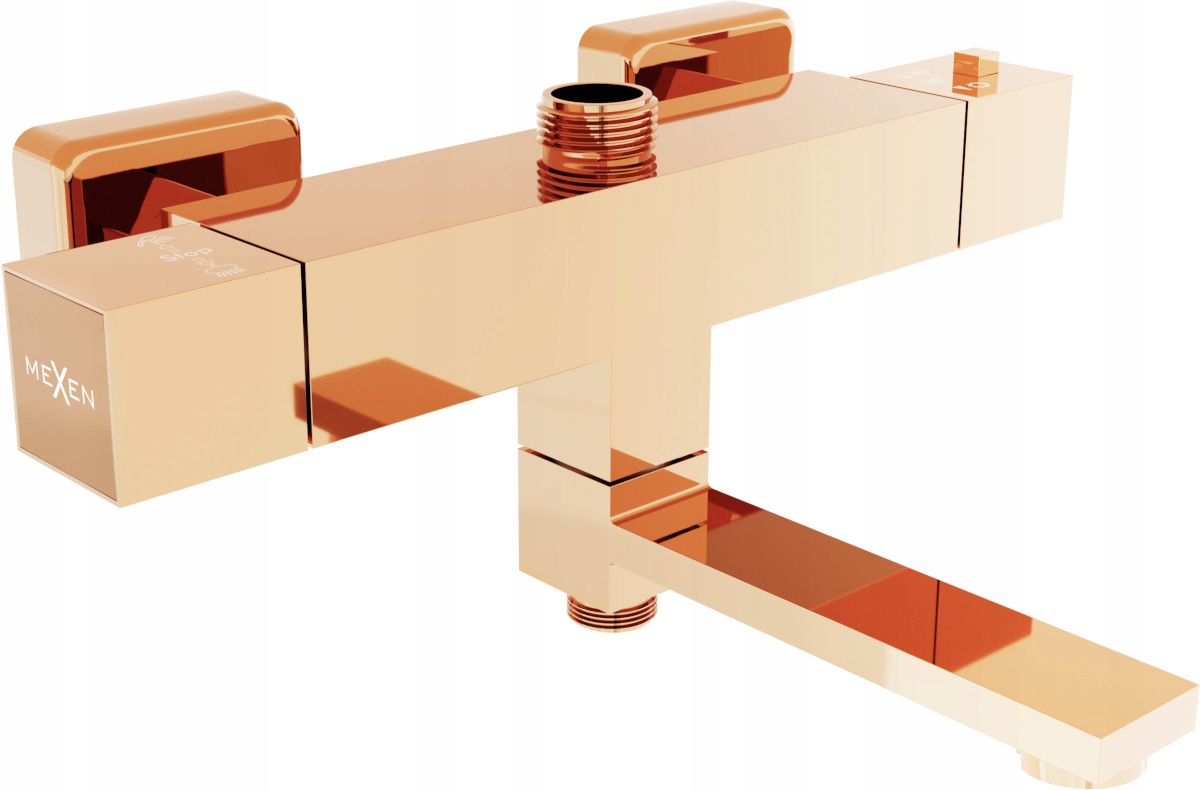 

Mexen Cube Bateria Wannowa Termostat Rose Gold