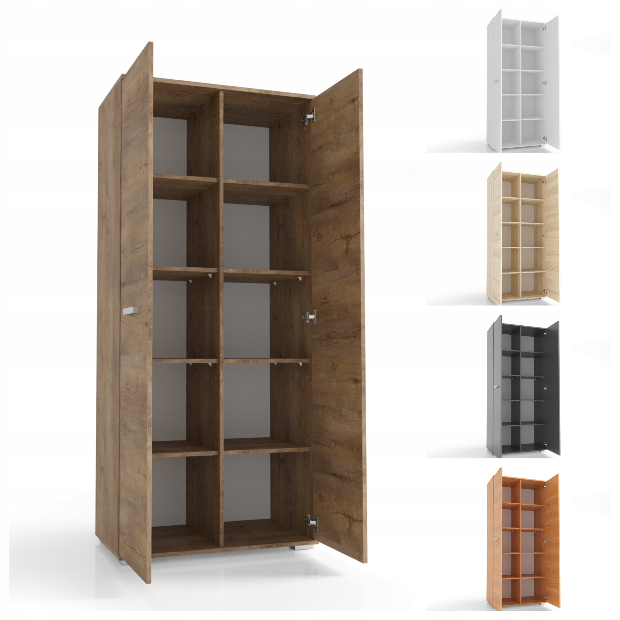 Skříň 2-dvéřová Lancelot 90 Deska 18 mm VK20 Praktické police Barvy