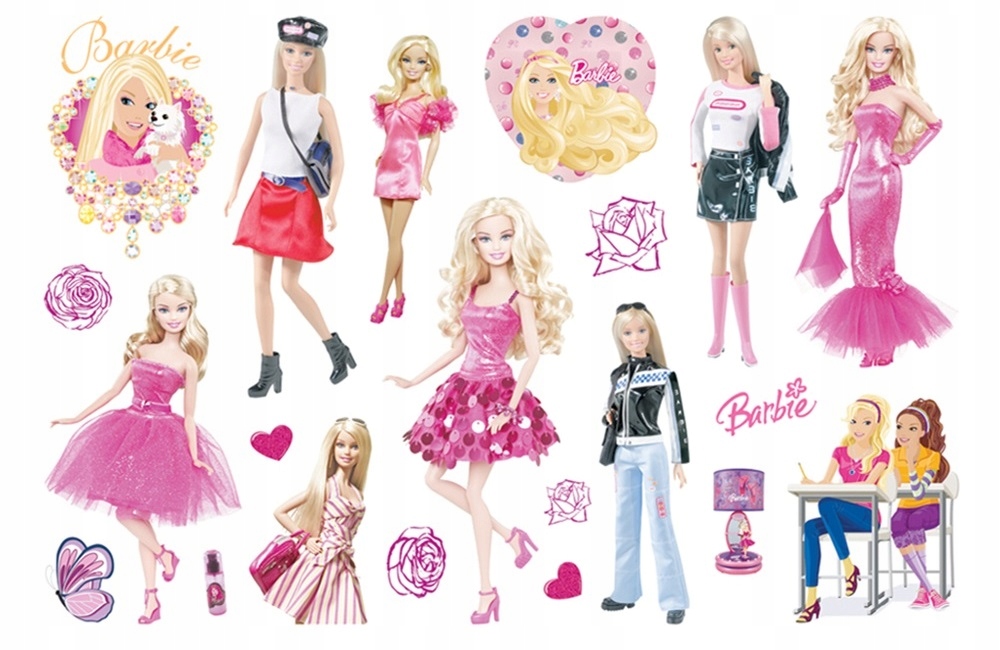 TATUAŻE DLA DZIECI ZMYWALNE TYMCZASOWE BARBIE