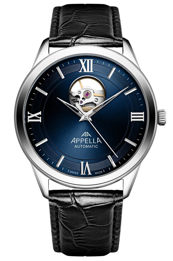 Nové Originální Pánské hodinky Appella L70014.5265OA Automatic Open Heart