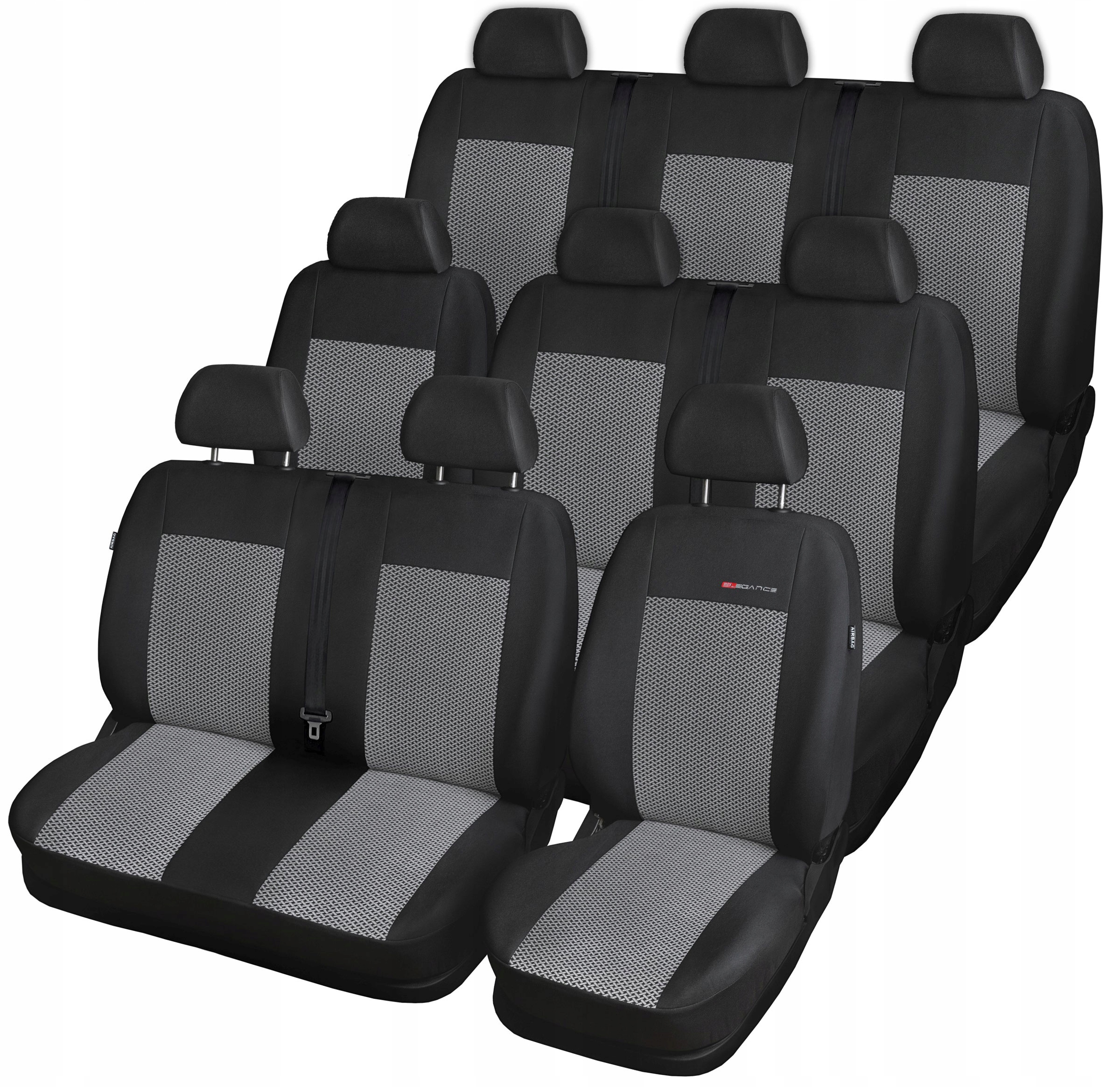 

Pokrowce P2 dedykowane do Toyota Proace II 9 os.