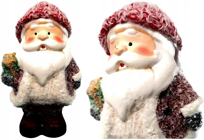 BAŁWANEK LED MIKOŁAJ ŚWIECĄCY OZDOBNA ŚWIĄTECZNA