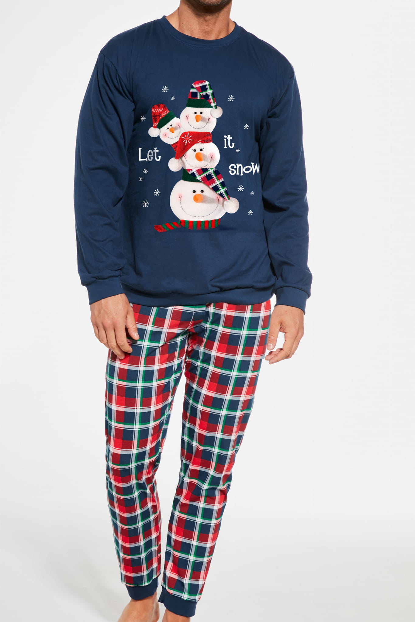 Pánské pyžamo Cornette 115/236 Snowman [L]