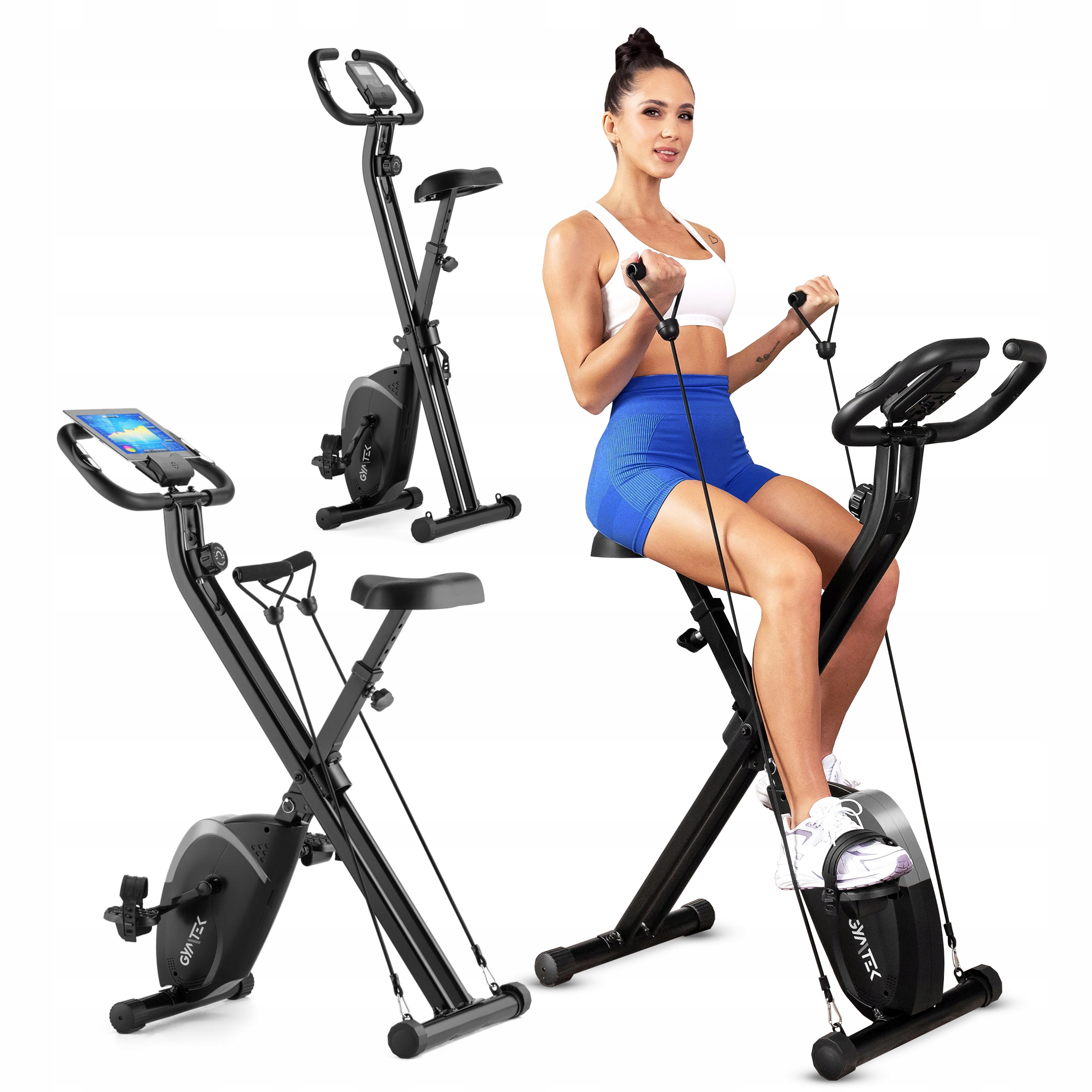 Rower Stacjonarny Składany Rowerek Treningowy Magnetyczny Do 120 Kg Gymtek